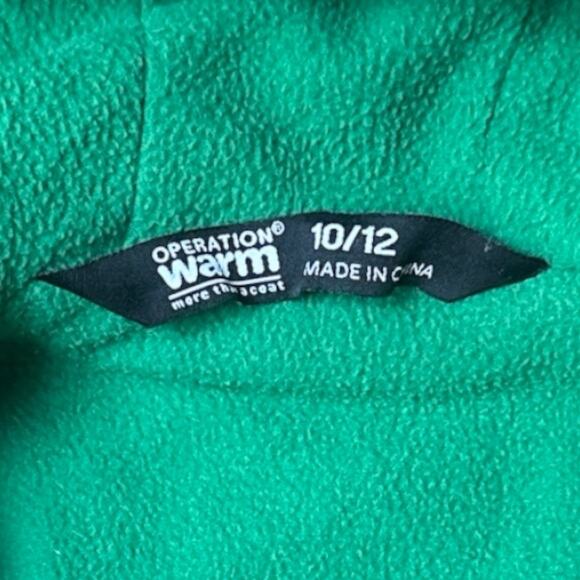 Operation Warm Quilted Color Block Boy’s Winter Jacket, Size 10/12, Green Black - Picture 7 of 8